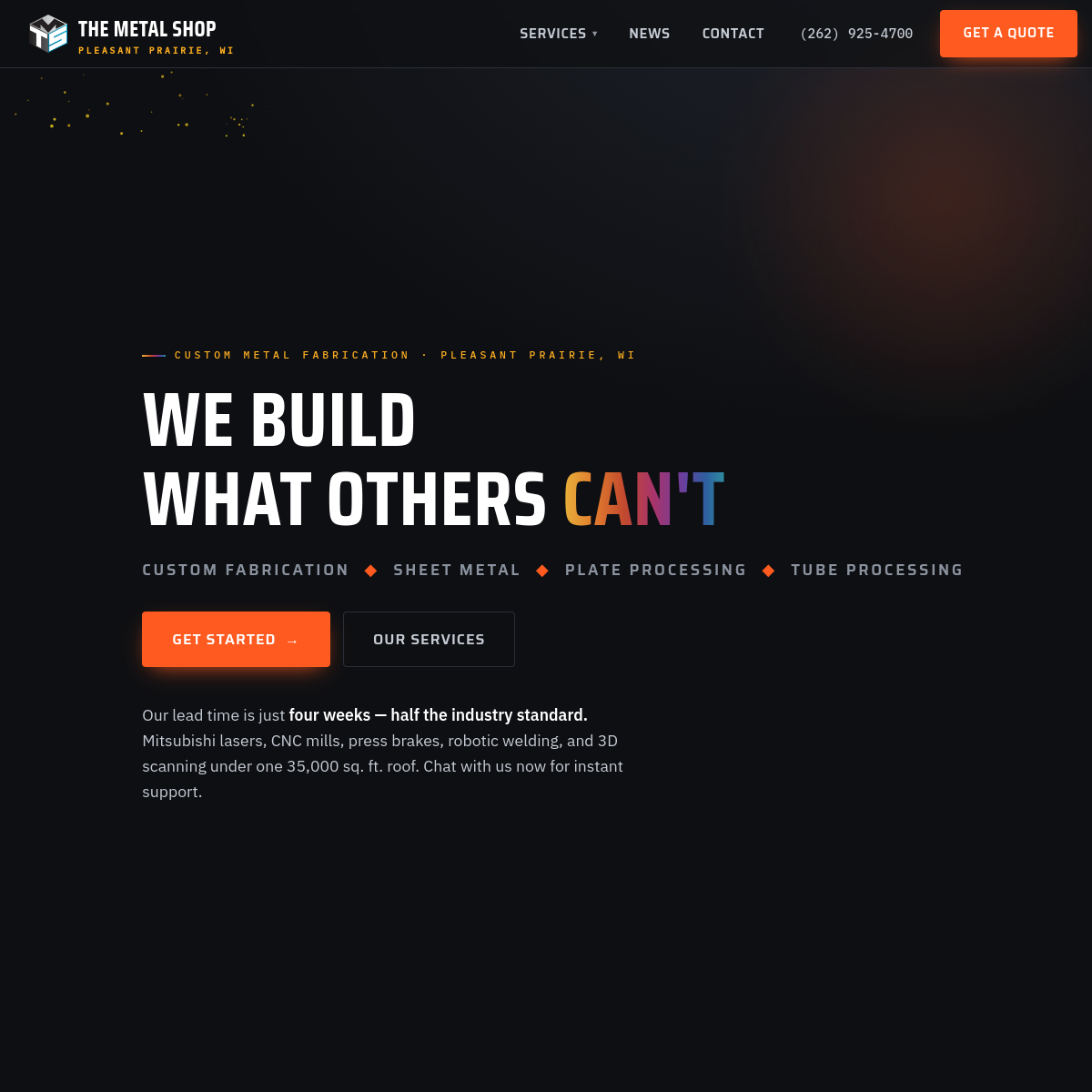 The Metal Shop — example site